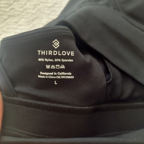 Third Love Lot Of 2 Strappy Spots Bras Sz L - Picture 7 of 7